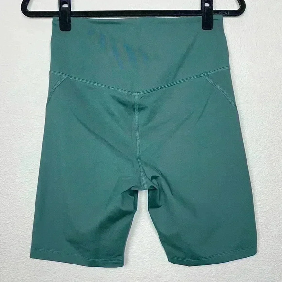 GIRLFRIEND COLLECTIVE Women Large Moss High-Rise Bike Short Dark Green Athletic - Picture 8 of 14